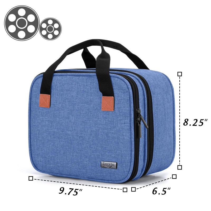 LUXJA Carrying Bag Compatible with DR.J Mini Projector, Portable Case for Mini Projector and Accessories, Blue - Image 5